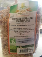 Spirales d'épeautre demi-complètes