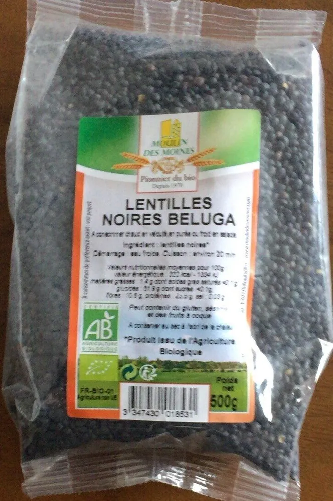 Lentilles noires beluga
