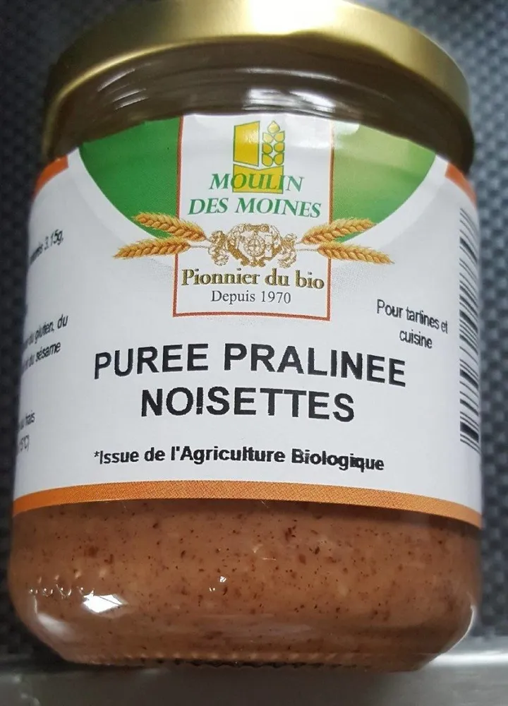 Purée praliné noisettes