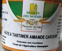 Pâte à tartiner amande caroube