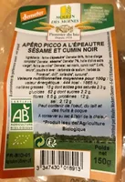 Apéro picco à l'épeautre, sésame et cumin noir