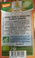 Apero Croki à l'Epautre Olives et Oignons