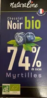 Chocolat noir aux myrtilles