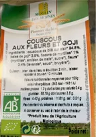 Couscous aux fleurs et goji