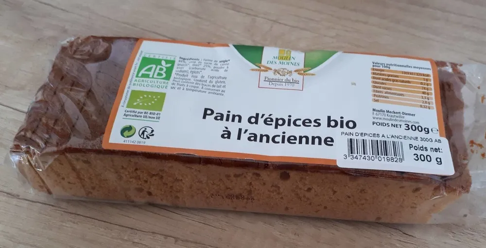 Pain d'épices bio à l'ancienne