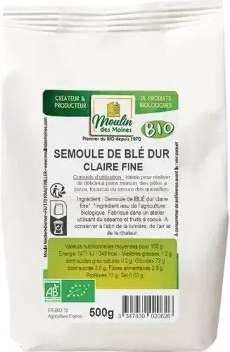 Semoule fine de blé dur