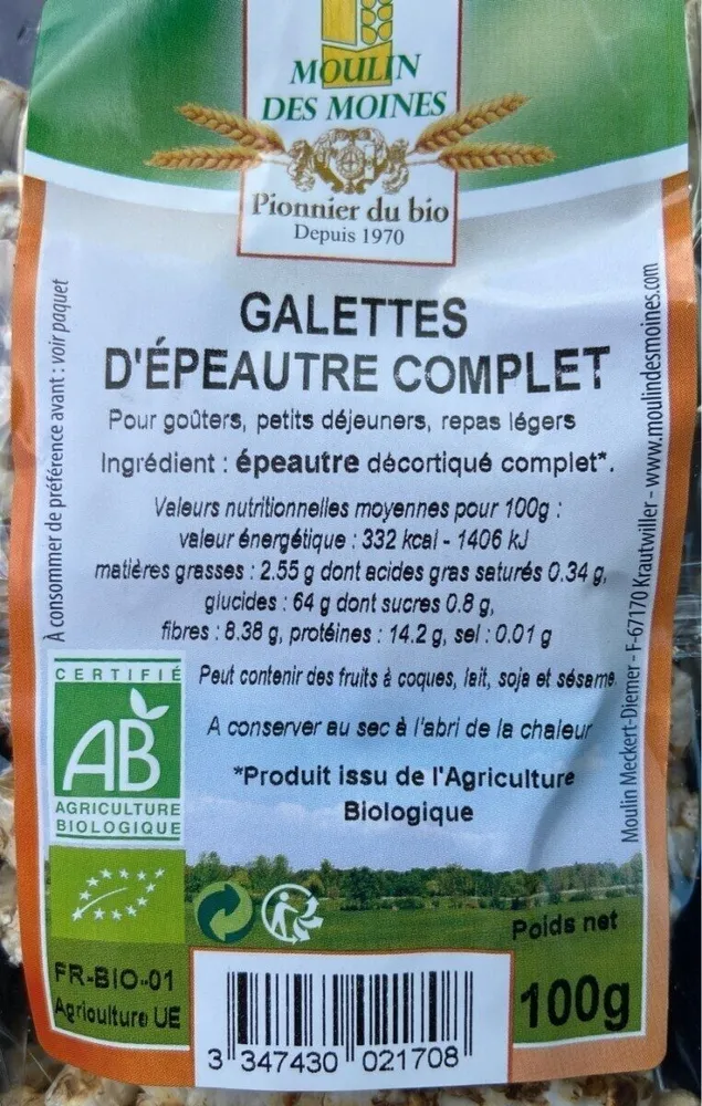 Galette d'epautre