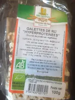 Galettes de riz "hyperproteinees"