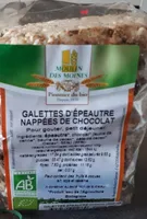 Galette d'épeautre nappé de chocolat