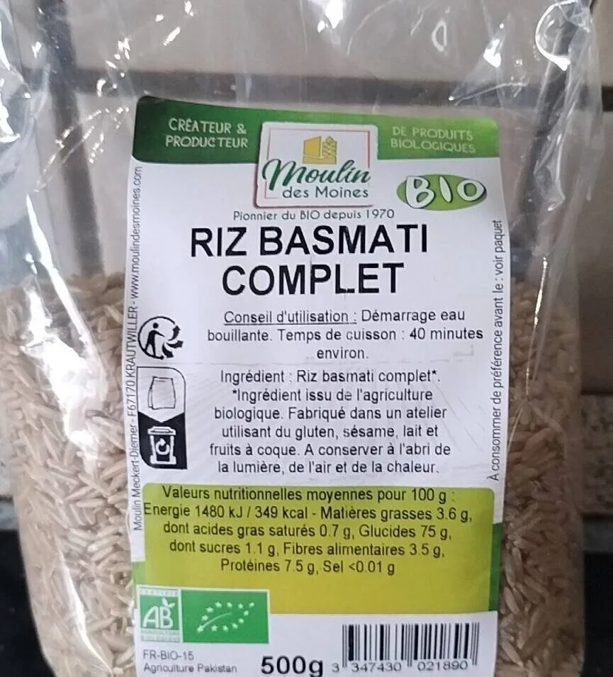 Riz Basmati Complet