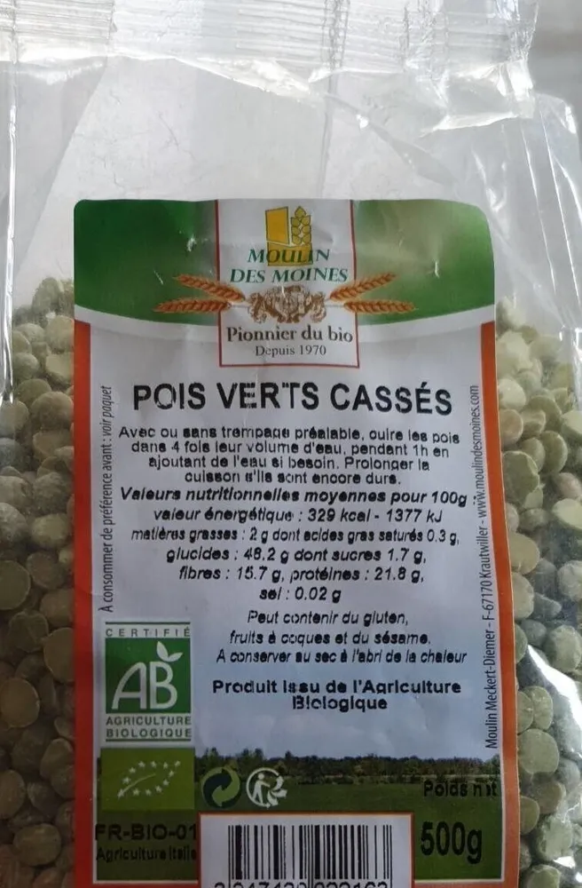 Pois verts cassés