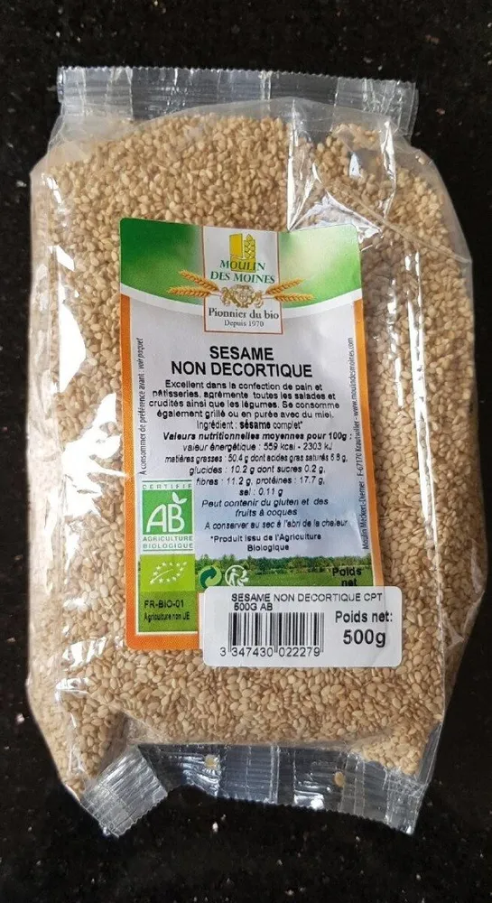 Sésame non décortiqué