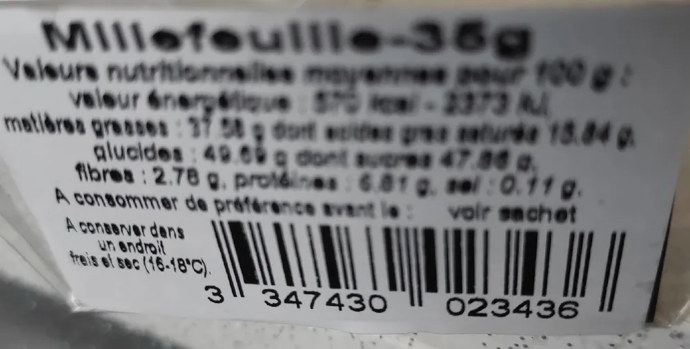 Millefeuille 35g