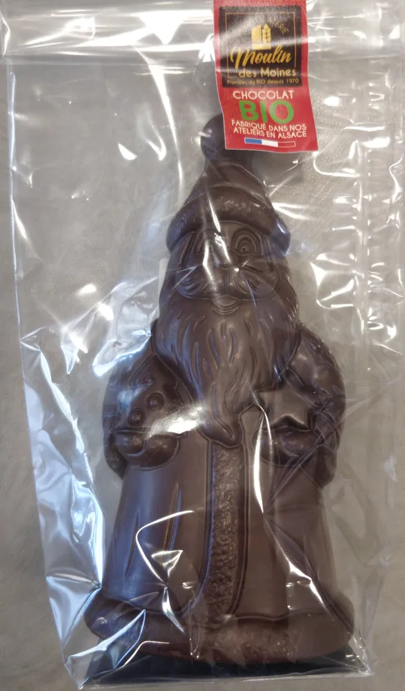 Père Noël étoile chocolat noir