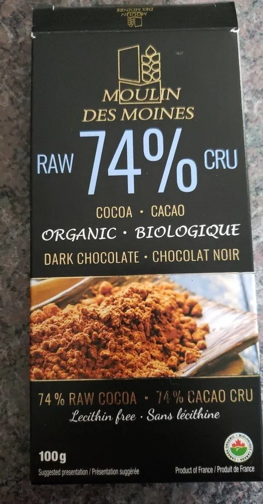Chocolat noir biologique