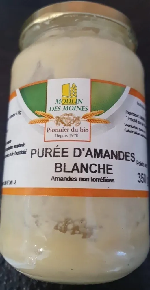 Purée d'amandes blanches