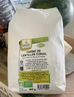 Farine lentille corail
