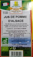 Jus de pomme d'Alsace