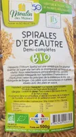 Spirales d'épeautre demi-complètes
