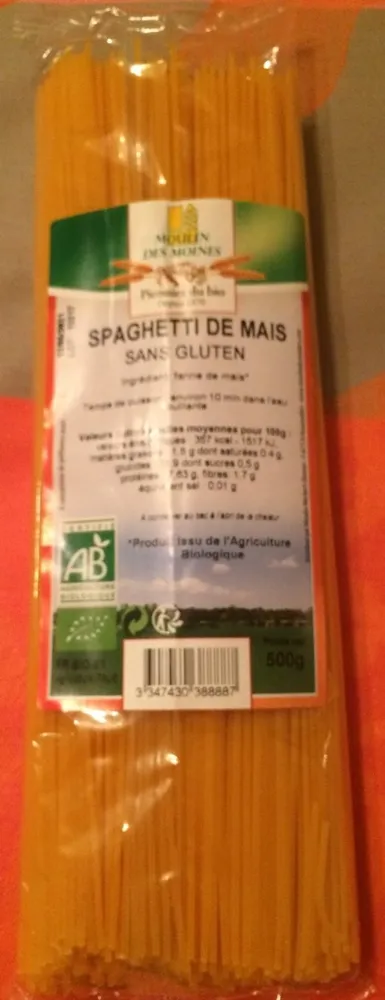 Spaghettis de maïs bio