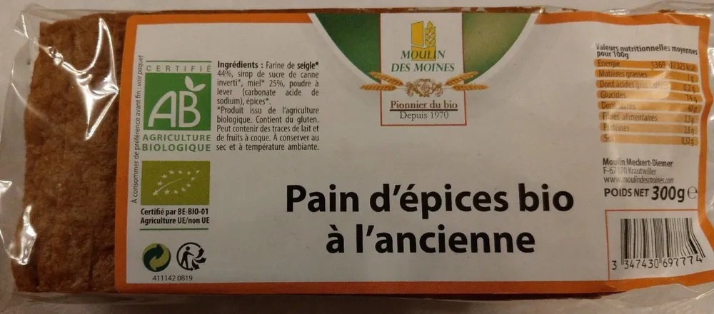 Pain d'épices à l'ancienne