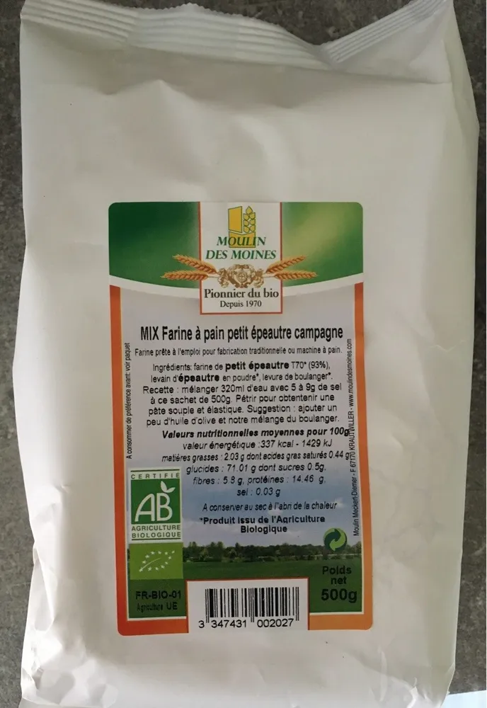 Mix Farine à pain petit epeautre campagne