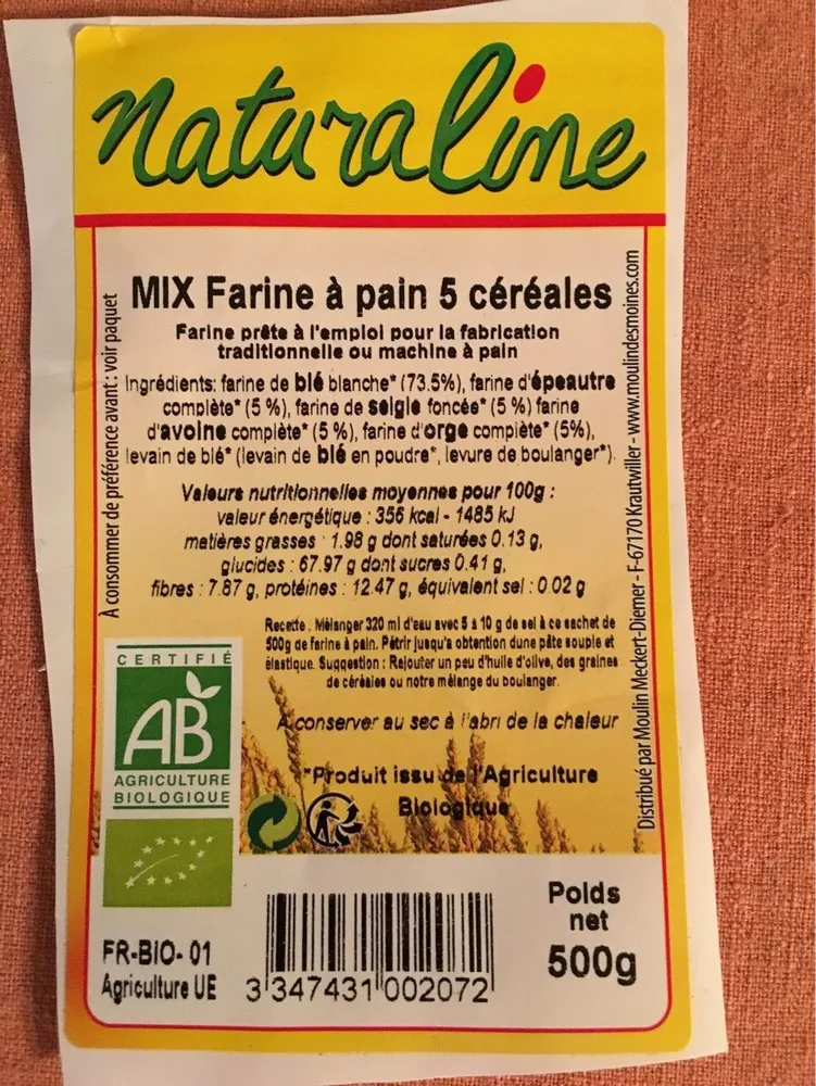 MIX Farine à  pain  5 céréales