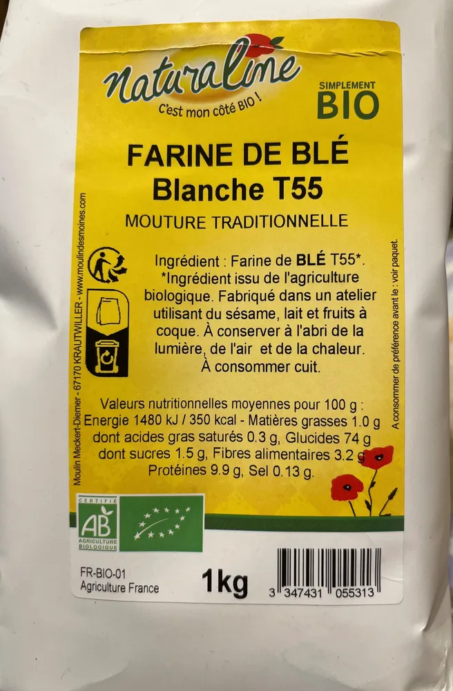 Farine de blé blanche Type 55