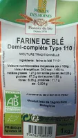 FARINE DE BLE TYPE 110