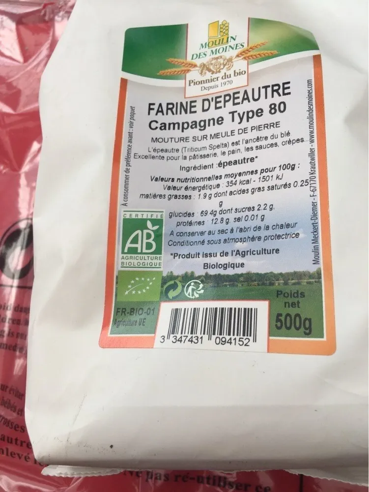 Farine d'épeautre Campagne type 80