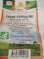 Farine Epeautre Demi-complète type 110