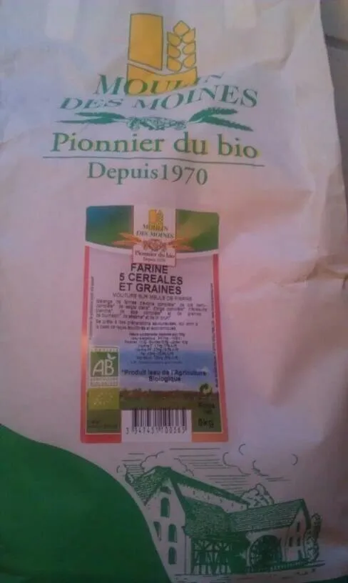 Farine 5 Céréales Et Graines - 5 kg