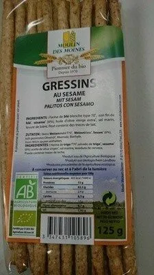 Gressins blé au sésame