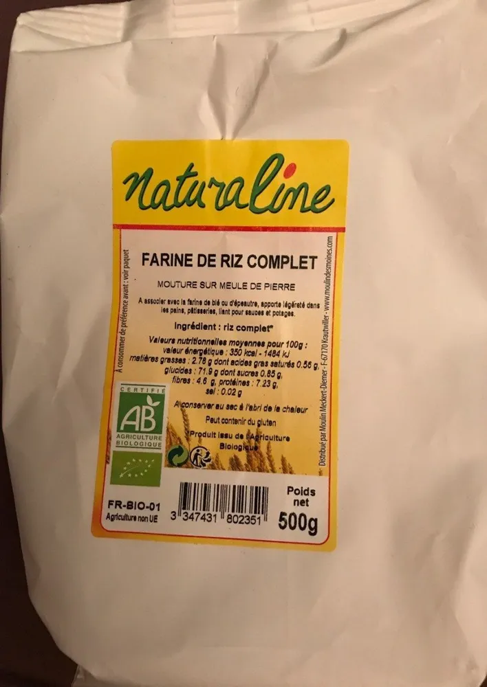 Farine de riz complète