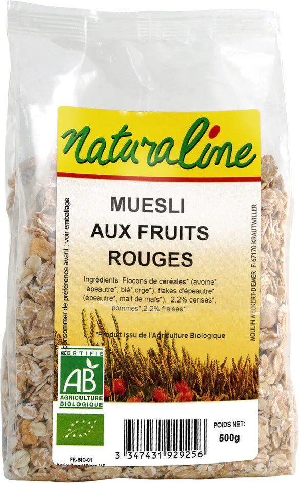 Muesli aux fruits rouges