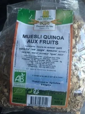 Muësli aux fruits et quinoa MOULIN DES MOINES