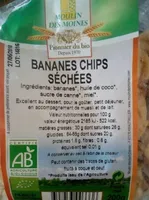 Banane chips séchées