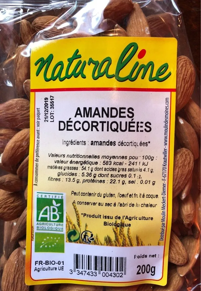 Bio Amandes Decortiquees