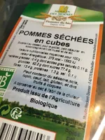 Pommes séchées en cubes