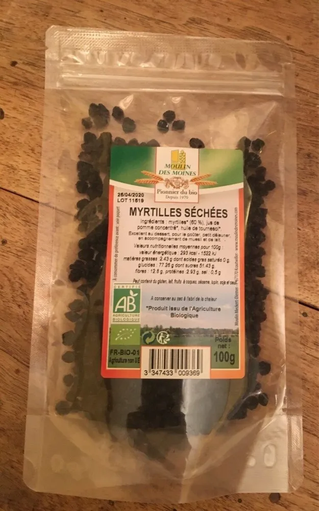 Myrtilles séchées
