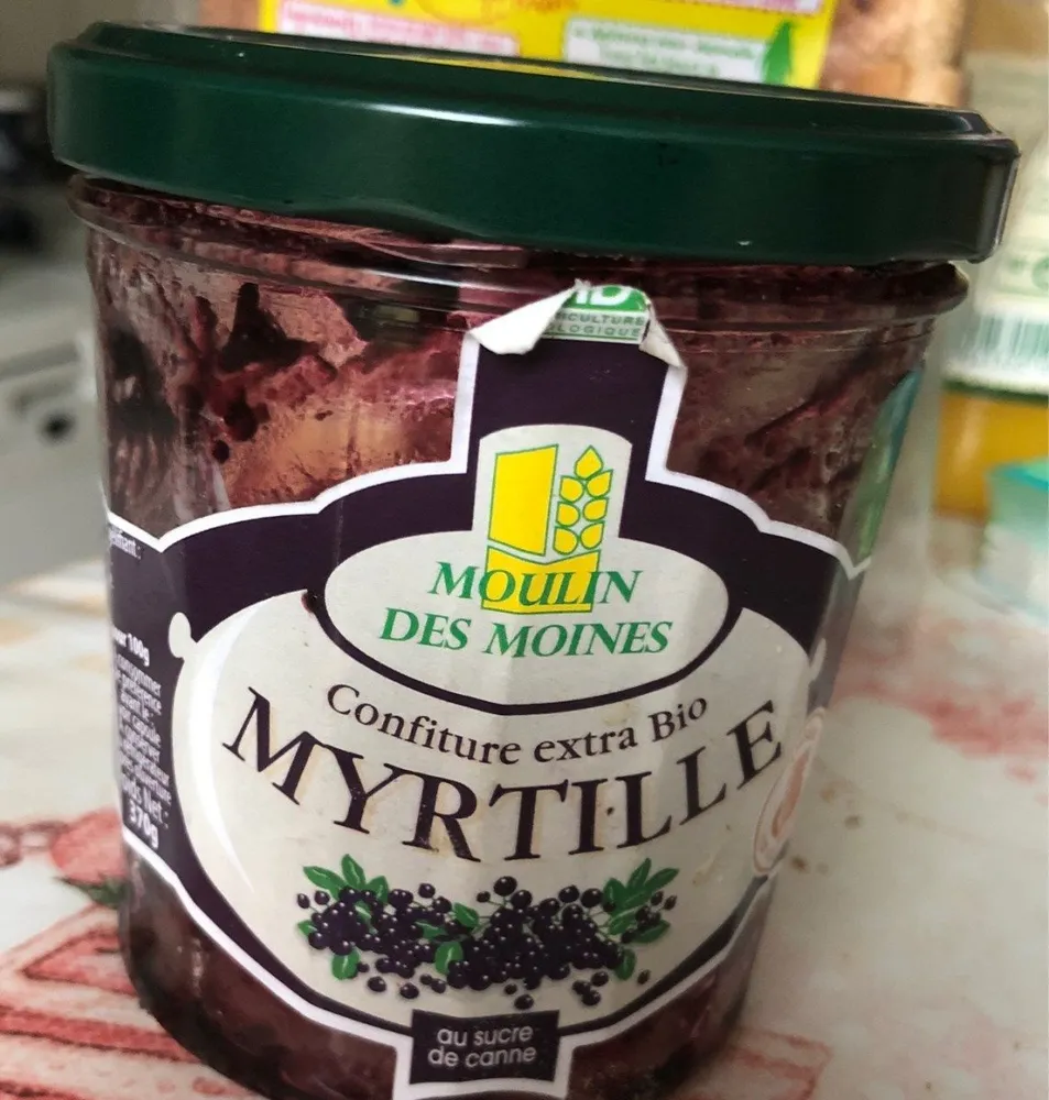 Confiture extra bio de myrtille
