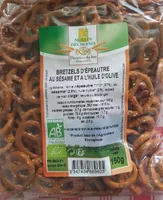 Bretzels d'épeautre au sésame et à l'huile d'olive