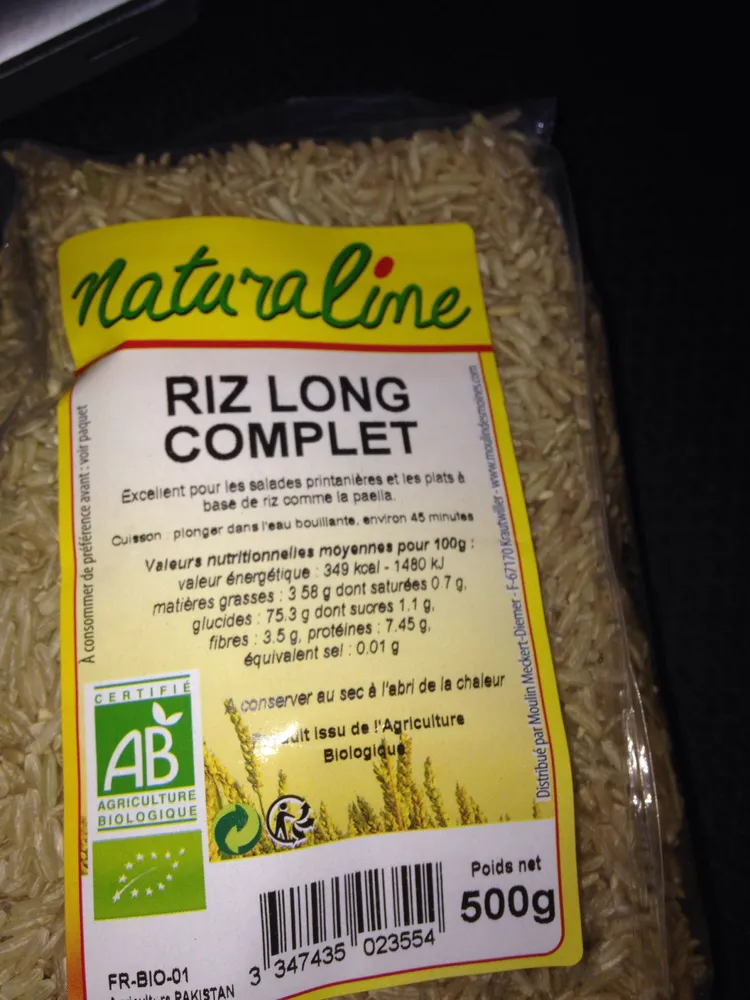 Riz long complet