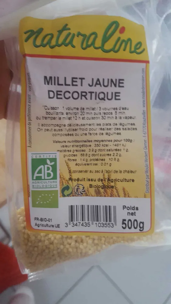 Millet jaune decortiqué