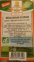 Boulgour d'orge
