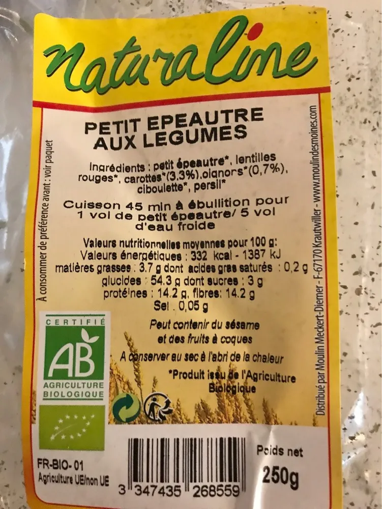 Petit Épeautre aux Légumes