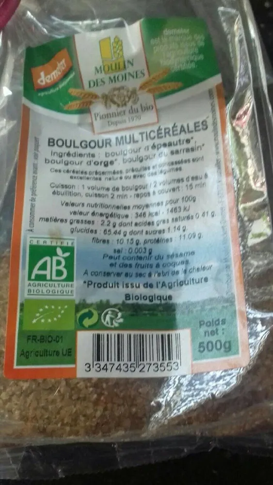 Boulgour multicérérales