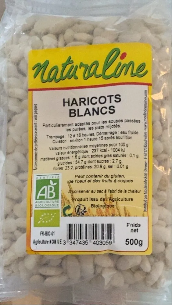 Naturaline Haricots Blancs 500G