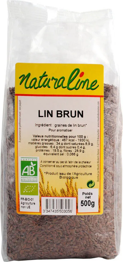 Graines lin brun