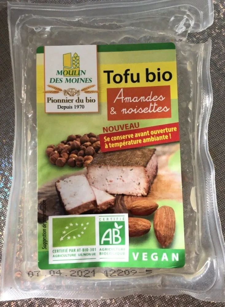 Tofu bio amandes et noisettes